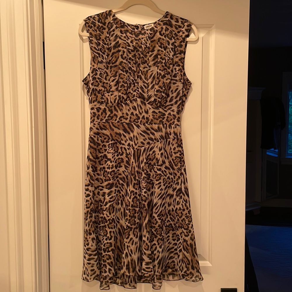 L’agence Leopard print mini dress